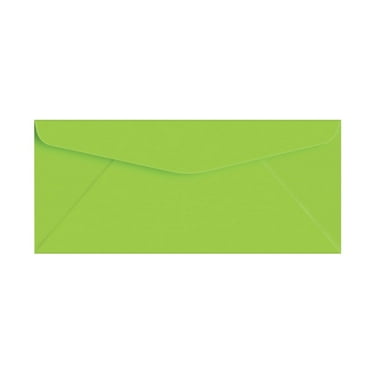 Lime Green Bright Color #10 Envelopes - Great for Mailing Letters, Business Memos, Invitations, Invoices, Bills | 4 1/8" x 9 1/2" | 50 Envelopes