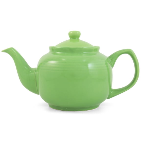 Lime Green Classic 6 Cup Ceramic Teapot