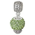 thumbnail image 1 of Lime Green Crystal Sparkle Spinner - Granddaughter Charm Bead, 1 of 1