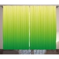 thumbnail image 1 of Ambesonne Lime Green Curtains 2 Panel Set, Striped Futuristic, 108" x 84", Pale Green, 1 of 3