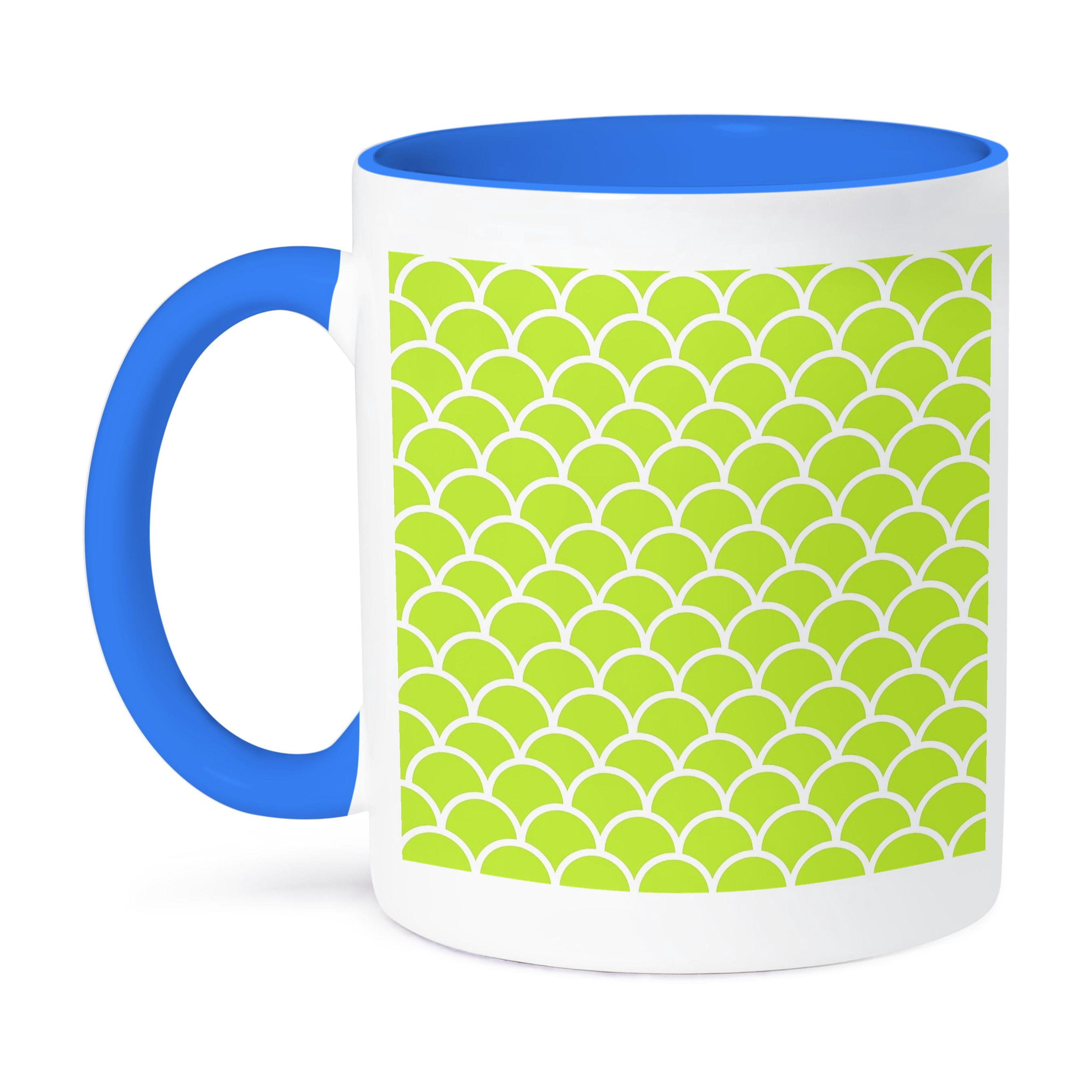 Lime Green Fish Scale Pattern - Japanese Style Fishscales ...