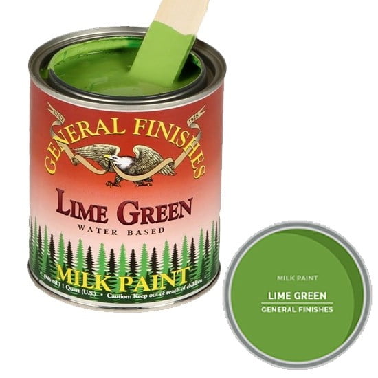 Lime Green, General Finishes Milk Paint, Pint