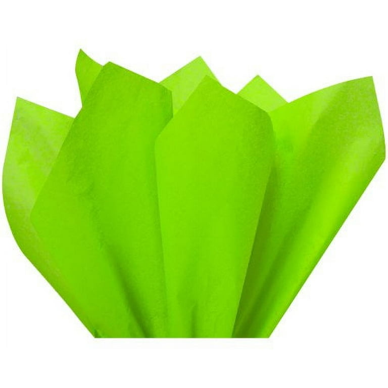 Bulk Tissue Paper / 48 Sheets Apple Green Tissue Paper 20x30/ Light Green  Tissue/ Lime Green