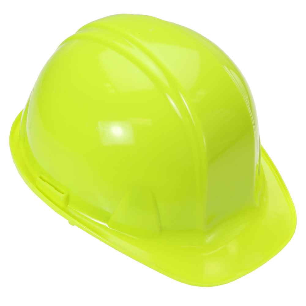 US Cargo Control Lime Green Hi Vis Hard Hat - Adjustable Ratchet