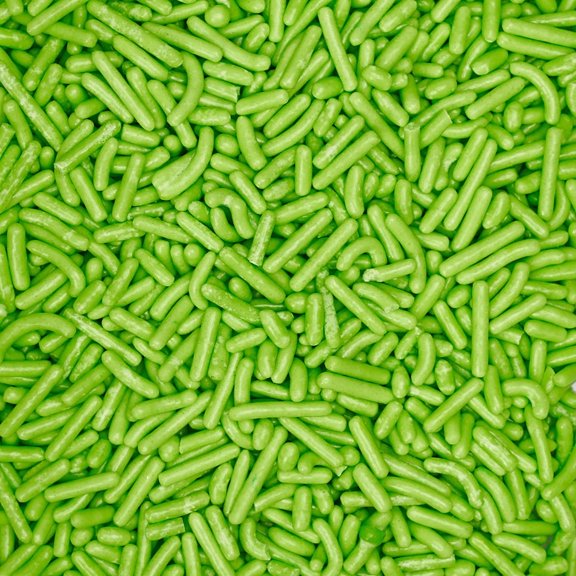 Krazy Sprinkles - Edible Lime Green Jimmies - Classic Ice Cream Topping, 1/2 Cup