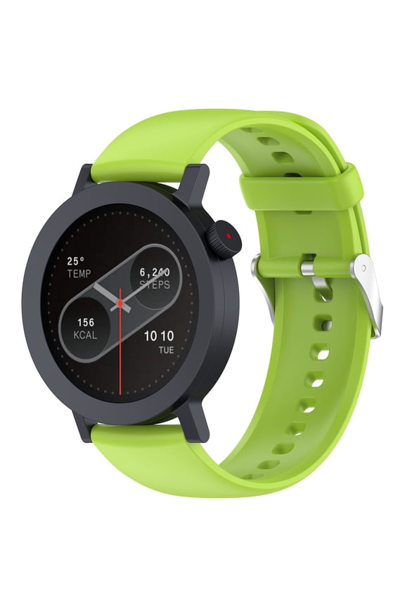 Lime Green Liquid Silicone Watch Band 22mm for CMF Watch Pro 2 Sporty Durable Breathable Quick Release Comfortable Replacement Strap I