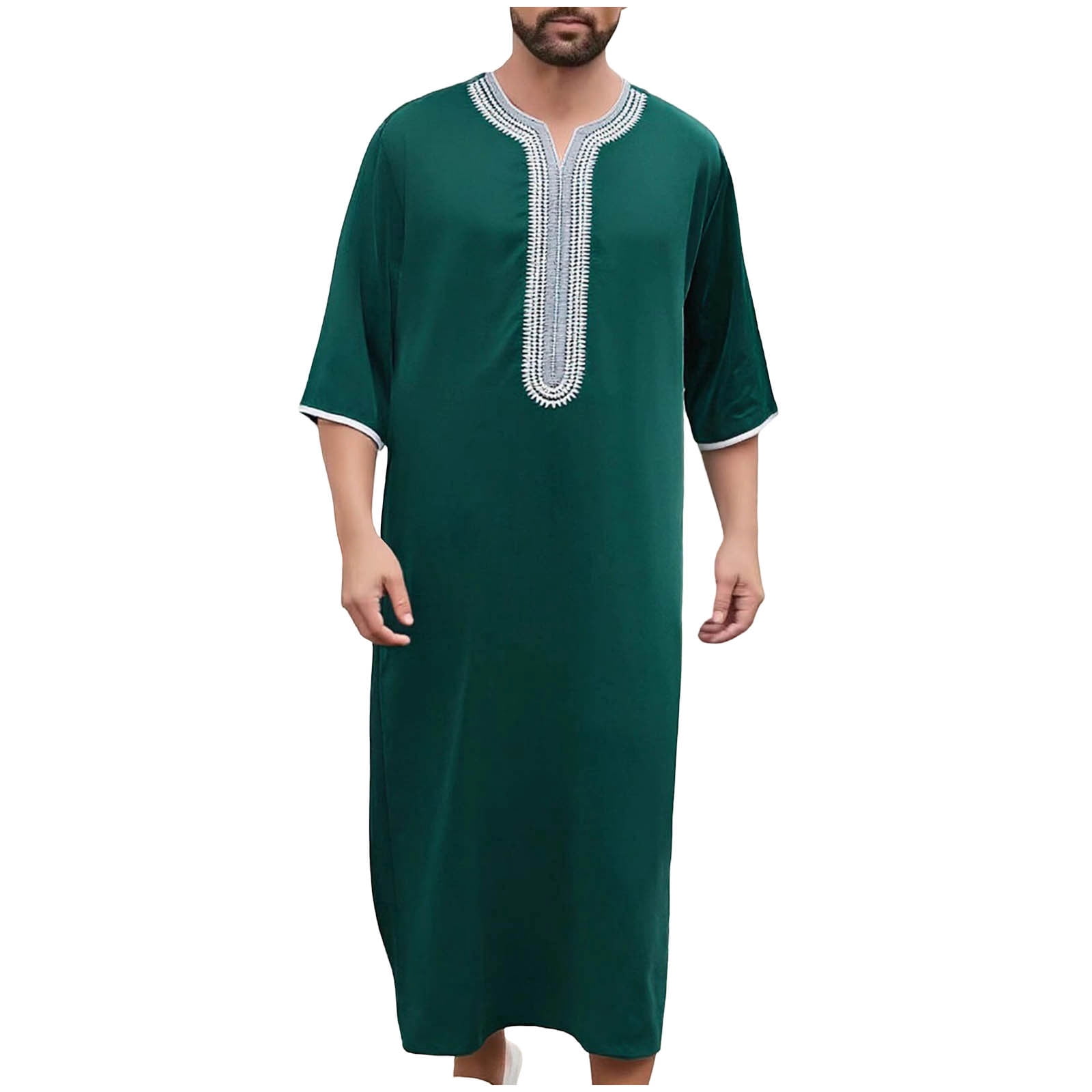 Lime Green Man Long Sleeve Embroidered Graphic Bath Robe Bath Robe for ...