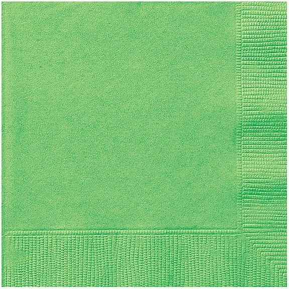 Lime Green Paper Luncheon Napkins, 6.5in, 20ct