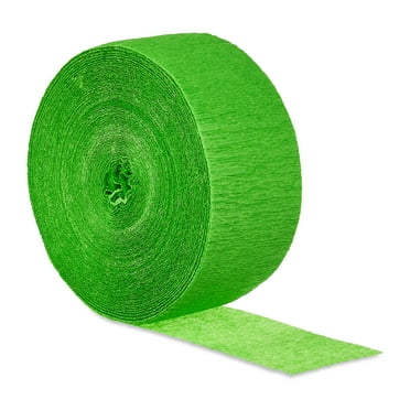 Lime Green Paper Party Streamer, 1.75" x 150', by Way To Celebrate