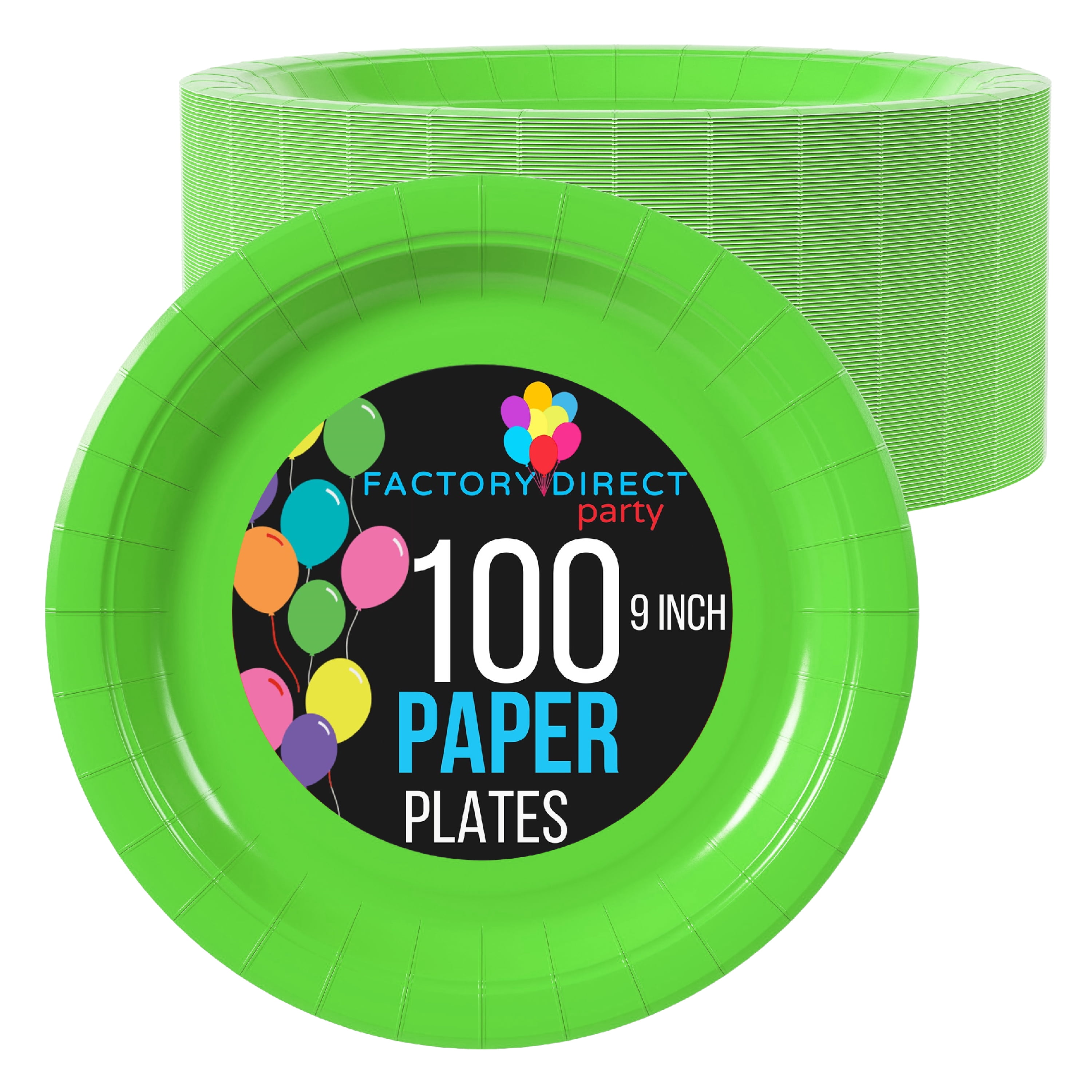 ASSORTED COLORS (24 COUNT) PAPER PLATES (PARTY/PARTY/PARTY) NOT  MICROWAVEABLE