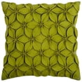thumbnail image 1 of Lime Green Pinwheel Floral Petal Down Throw Pillow, 1 of 3