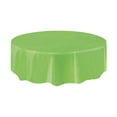 thumbnail image 1 of Lime Green Plastic Party Tablecloth, Round, 84in, 1 of 3