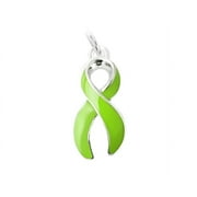 THE AWARENESS COMPANY Lime Green Ribbon Awareness Charm