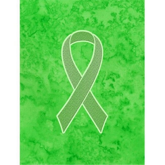 Lime Green Ribbon for Lymphoma Cancer Awareness Garden Flag Size - 11 x 15 In.