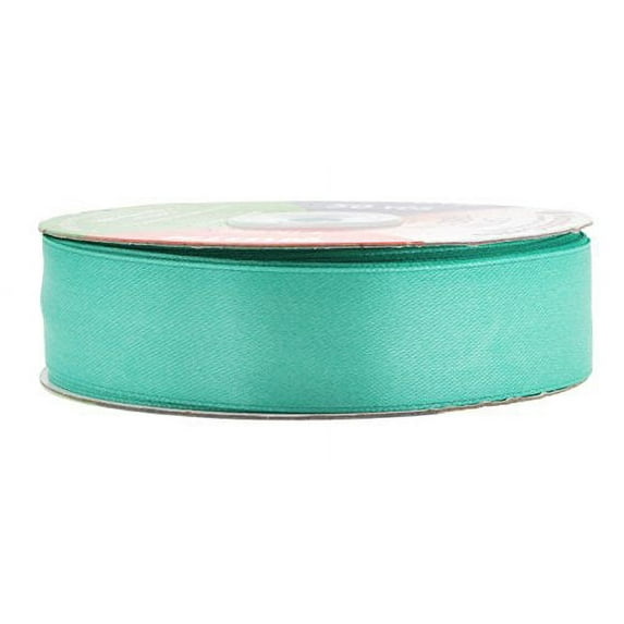 Lime Green Satin Ribbon 1 Inch 50 Yard Roll for Gift Wrapping, Weddings, Hair, Dresses, Blanket Edging, Crafts, Bows, Ornaments; by Mandala Crafts