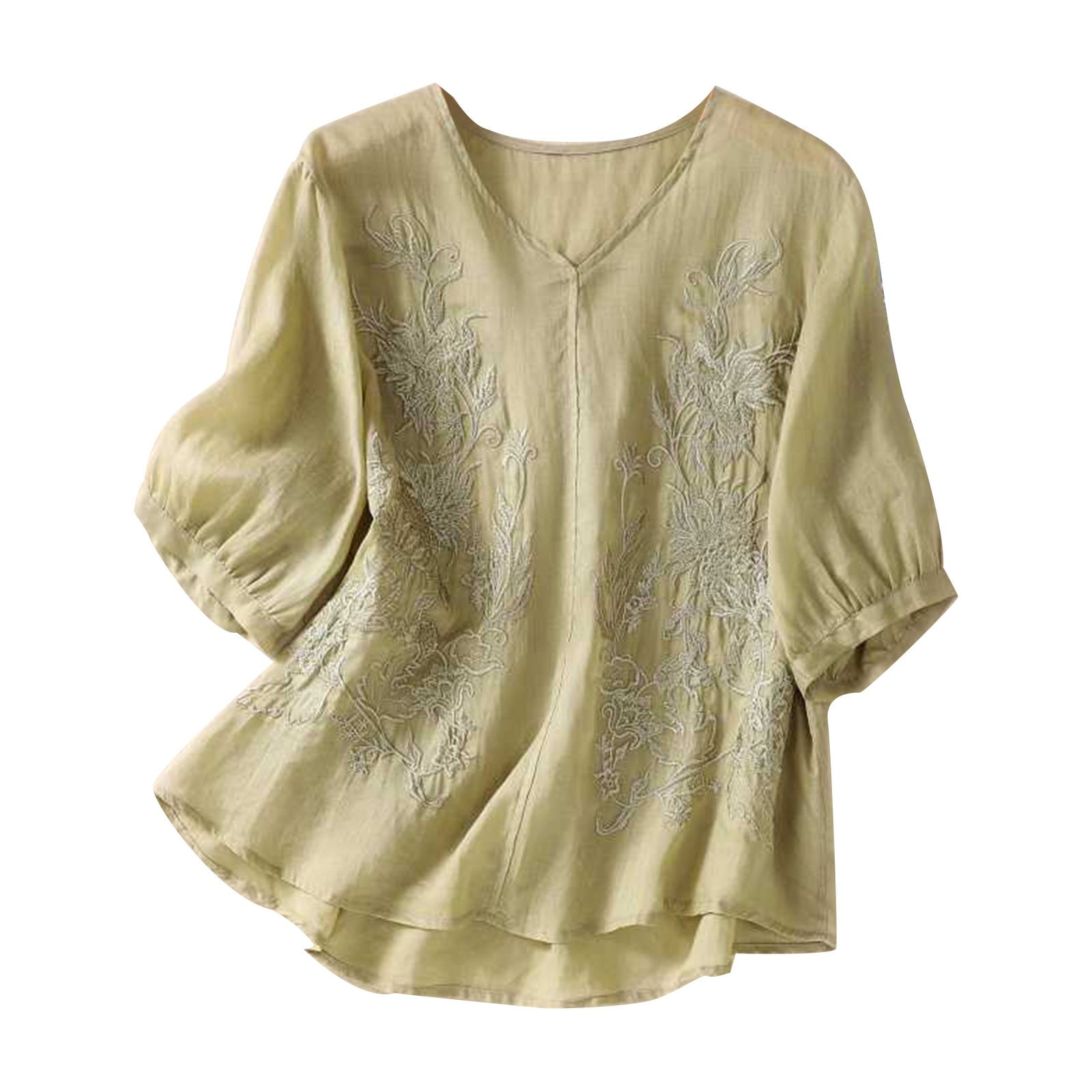 Lime Green Short Sleeve Tops for Women Summer Fall Crew Turtleneck Neck ...