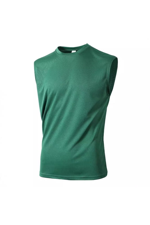 Lime Green Sleeveless Vest for Mens Fall Summer Crew Neck Track Athletic Running Fish Net Mesh Camisole Tank Plain Top Vest Man 2026 Clothes Y2K M