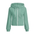 thumbnail image 1 of Lime Green Slim Tunic Baby Tees Hoodies for Women Fall Winter Long Sleeve Sweater Brunch Plain Jacket Hoodies Outfits Sweatshirt Women 2026 XL, 1 of 7