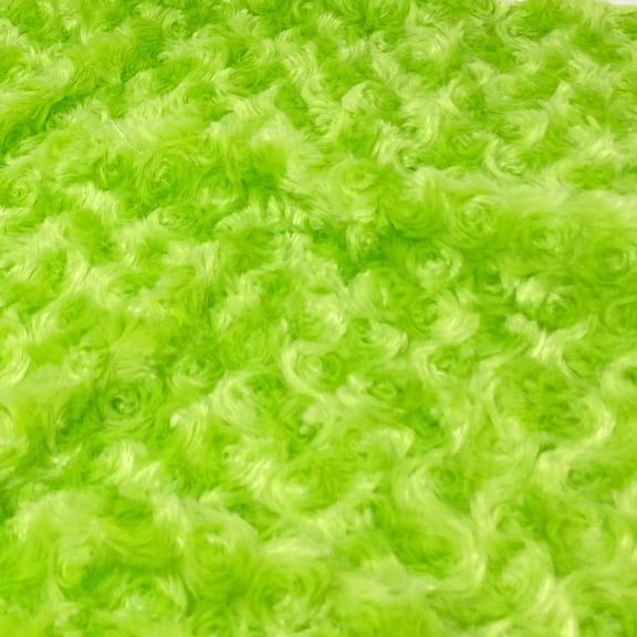 Lime Green Soft Lustrous Rosebud Fur
