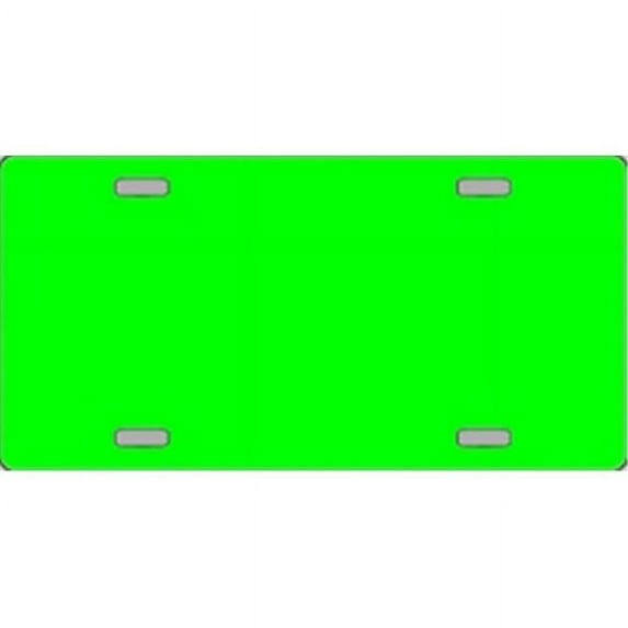 Lime Green Solid Flat Automotive License Plates Blanks for Customizing