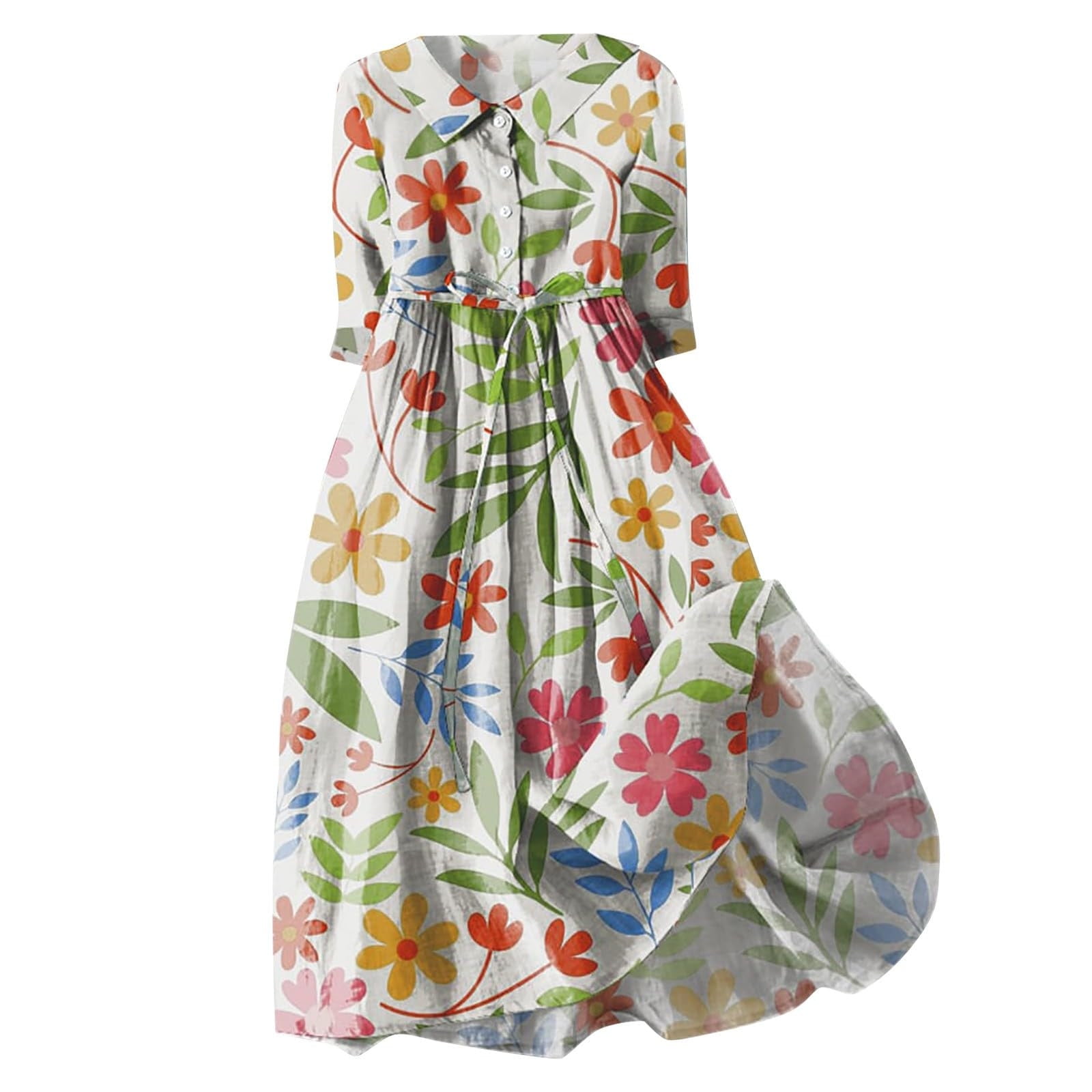 Lime Green Brunch Dresses for Women Summer Fall 3/4 Sleeve Crewneck Faux  Gauze Linen Flower Print Maxi Long Loose Fit Thin Ruched Basic Dresses  Womens 2025 Clothing Trendy S - Walmart.com