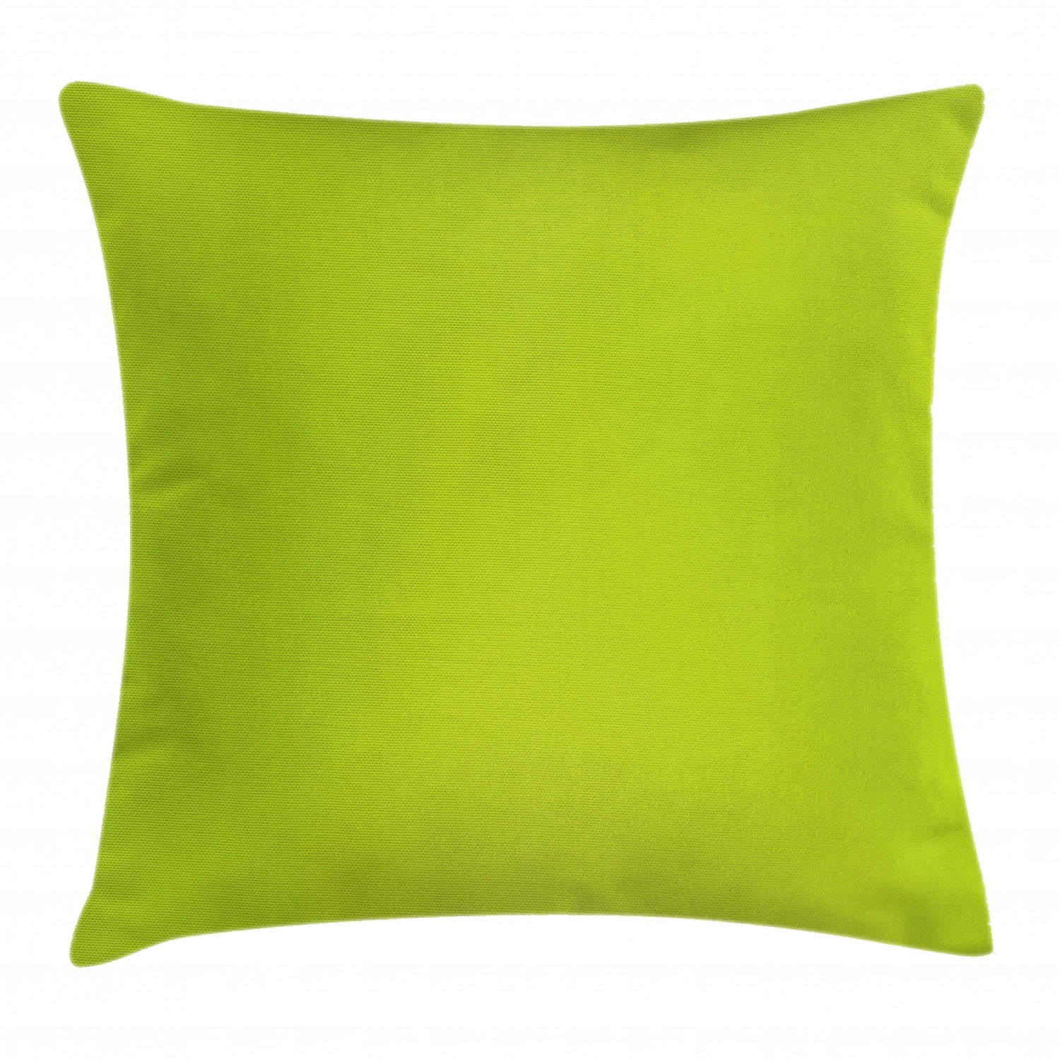 Lime Green Polyester Square Throw Pillow Cover