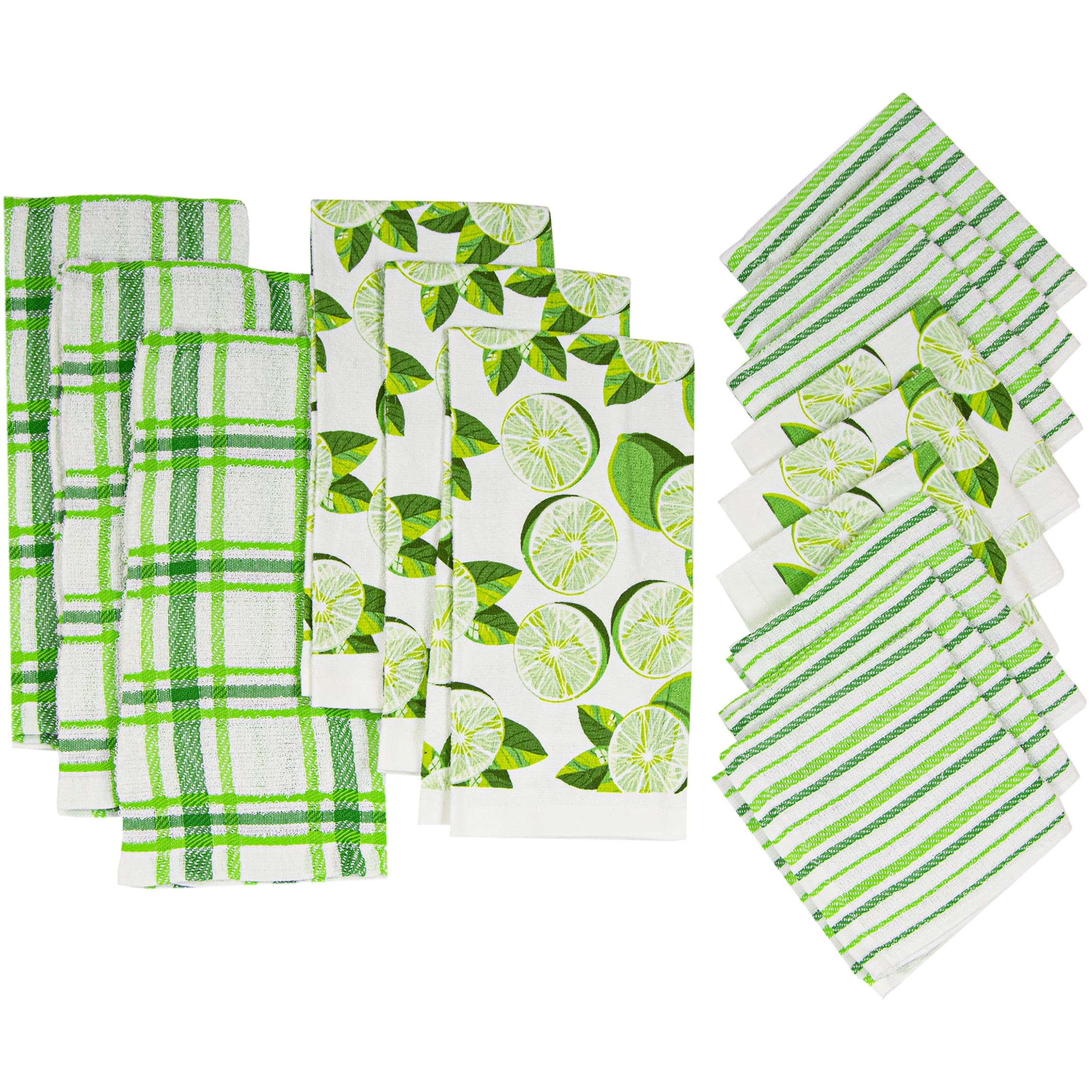 Lime green kitchen clearance towels