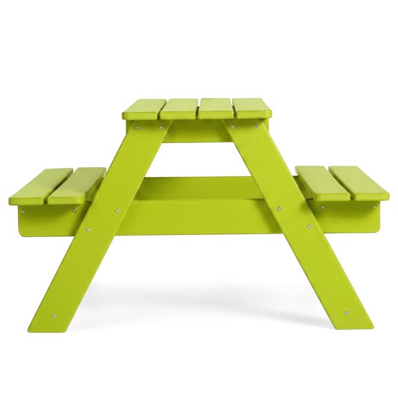 Lime HDPE Plastic Picnic Bench Table For Indoor And Outdoor Use