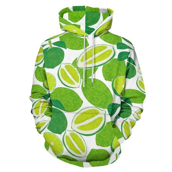 Lime Harvest 3D Print Hoodie Men Women Autumn Thin Pullover Sweatshirt Vintage Streetwear Tops