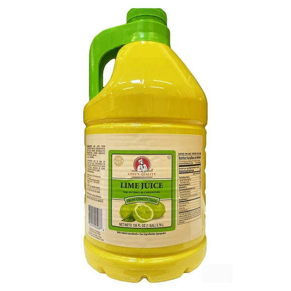 Chef's Quality Lime Juice From Concentrate 1 Gallon (128 Oz.) - Pack of 1