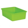 thumbnail image 1 of Lime Large Plastic Storage Bin, 1 of 1