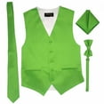 thumbnail image 1 of Lime Men's Satin Vest Spencer J's - 5XL, 1 of 4