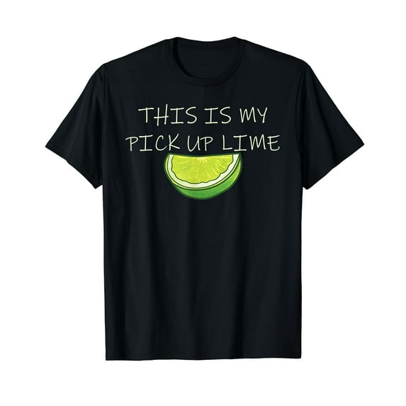 Lime Pun Fruit Pun This Is My Pickup Lime Cute Kawaii Lime T-Shirt