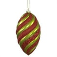 thumbnail image 1 of Lime Red Candy Glitter Swirl Drop Ornament - 8 in., 1 of 1