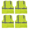 thumbnail image 1 of Lime Reflective Safety Vest - Hi Vis Vest - Size 2XL - 4 Pack, 1 of 1