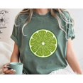 thumbnail image 1 of Lime Slice Graphic T-Shirt: Summer Citrus Tee, Foodie Gift SWEATSHIRT All Size S-5XL, 1 of 5