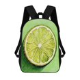 thumbnail image 1 of Lime Slice Illustration Large Capacity Backpacks For Teenagers Travel Bags Casual 17In Backpack, 1 of 7
