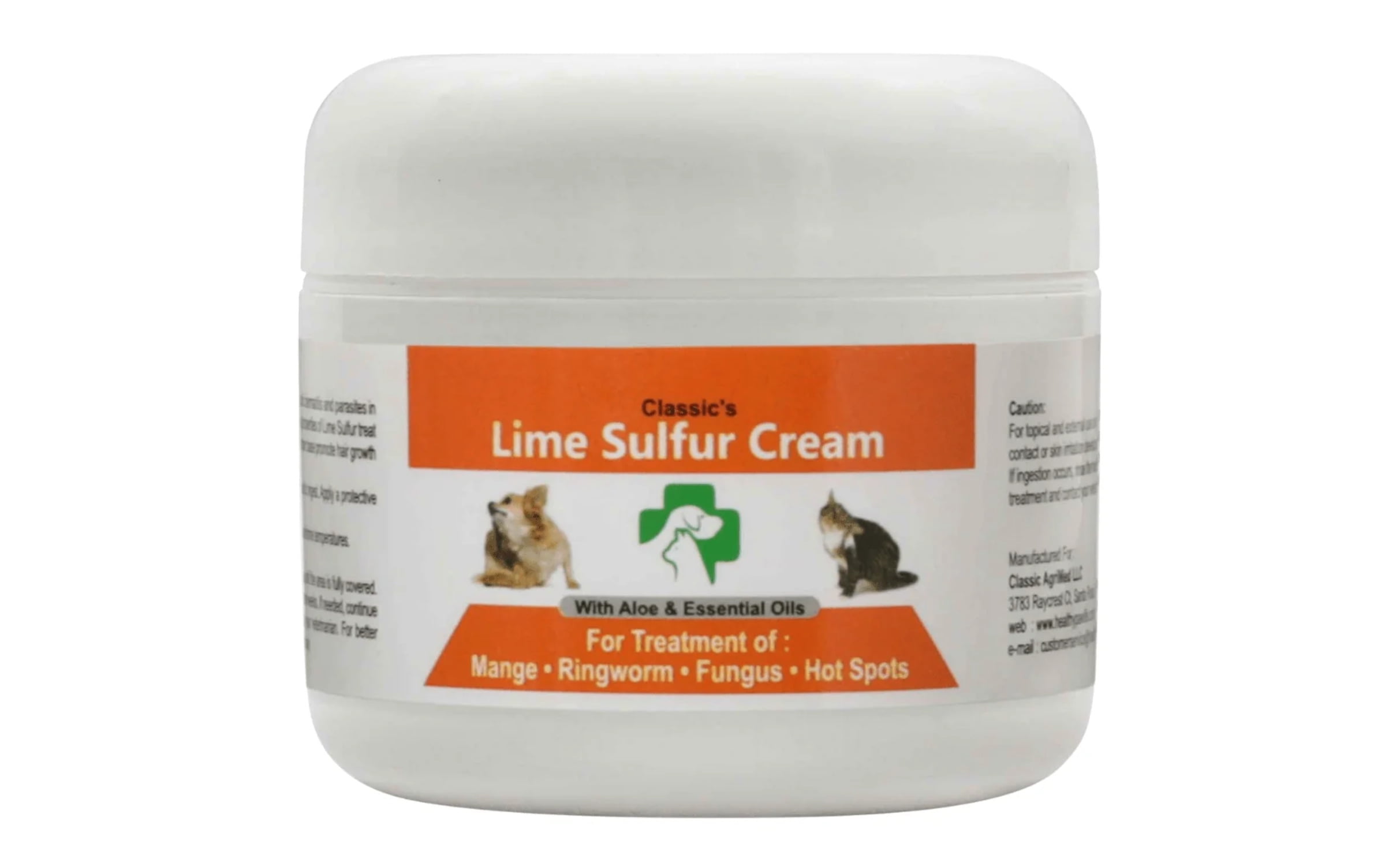 Lime Sulfur Pet Skin Cream Pet Care and Veterinary Treatment for