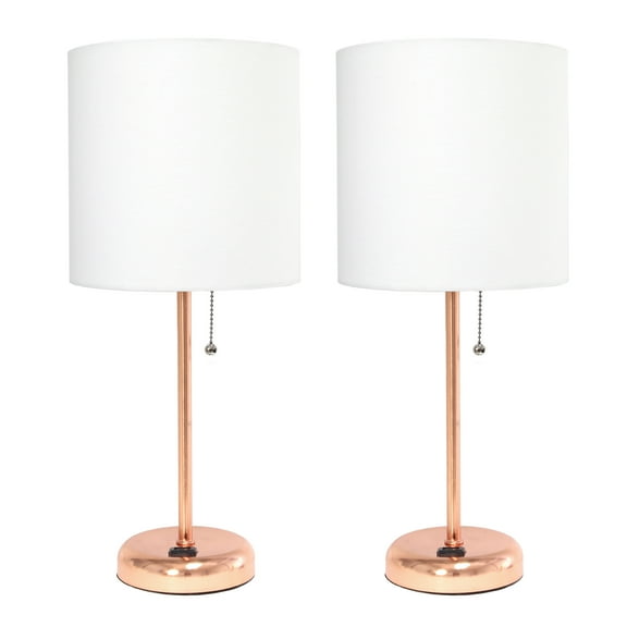 LimeLights Stick Lamp with Charging Outlet - Set of 2