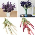 thumbnail image 1 of Limei 1 Bundles 12 Heads Artificial Lavender Flowers, Light Purple Plant Bouquets for Wedding, Decorations, Farmhouse Home Decor, 1 of 7