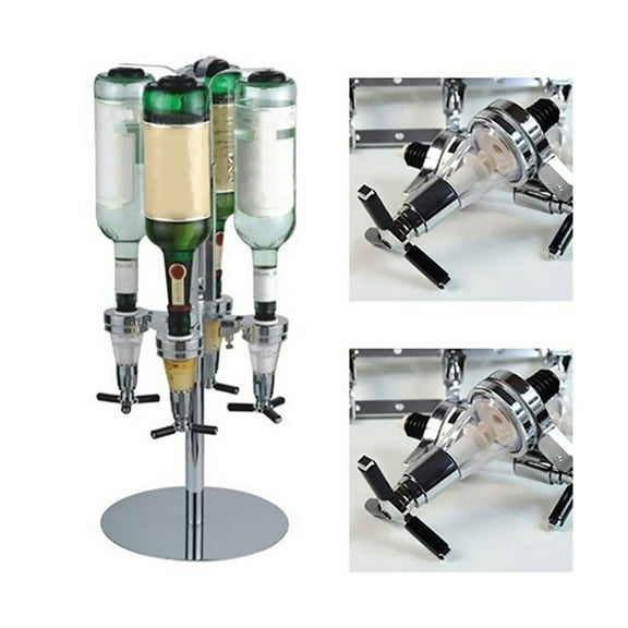 Limei 1 Pack Liquor Dispenser, Alcohol Rotating Dispenser Wine Beer Alcohol Bottle Beverage Stand Revolving Nozzle Drinkware for Wine Racks Cocktail Dispenser Wine Holder Bar Party Drinking, 45 ml