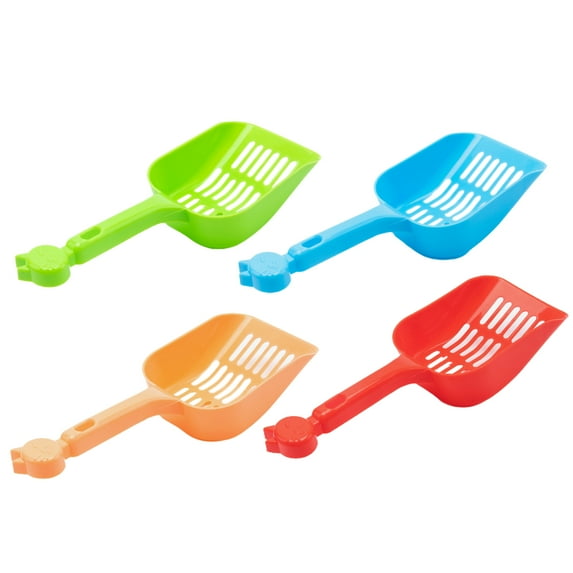 Limei 1 Pack Litter Scoop for Cats, Cat Litter Shovel with Handle Non-slip Solid Colors Bur-free Durable Pet Poop Scoop Cleaning Tools