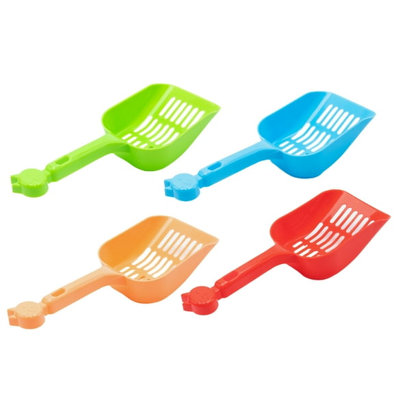 Limei 1 Pack Litter Scoop for Cats, Cat Litter Shovel with Handle Non-slip Solid Colors Bur-free Durable Pet Poop Scoop Cleaning Tools