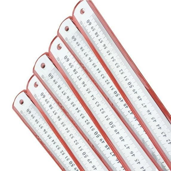 Limei 1 Pack Ruler, Metric Stainless Steel Measuring Tool Precision Double Sided Ruler, Holiday Gifts, Home Essential Tools Supplies (30cm)
