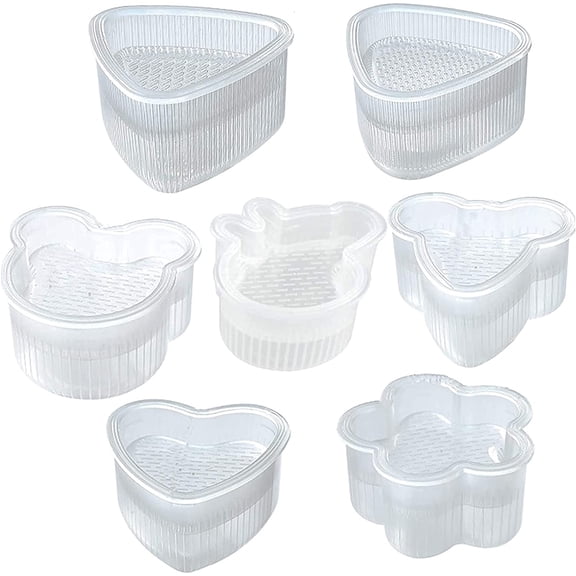 Limei 1 Pack Sushi Making Kit，Sushi Mold Diy Sushi Triangle Round Heart Making Kit Sushi Cooking Tools For Kids Kitchen Tools Little Bear Piggy Sushi Model