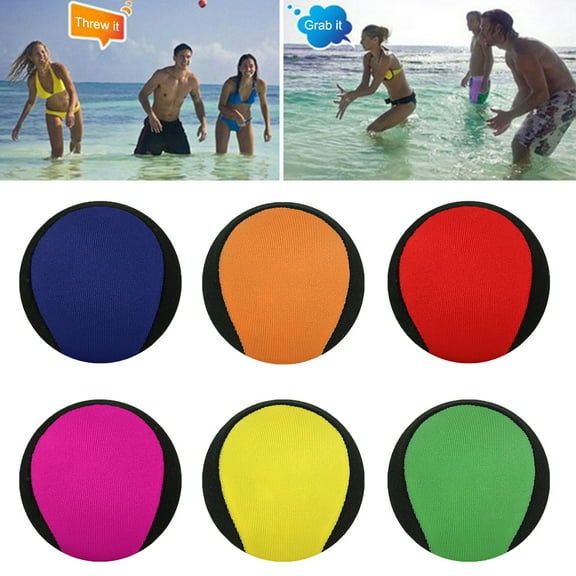 Limei 1 Pack Water Skipping Ball Summer Beach Ball 2-Pack Water Bouncing Balls Grip Ball for Beach Swimming Pool River Lake (Pink 5.5cm)