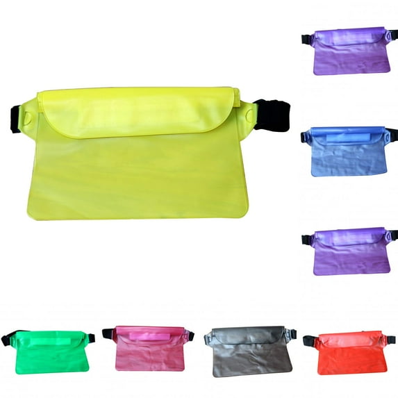 Limei 1 Pack Waterproof Pouch - Beach Accessories Waterproof Bag Fanny Pack for Swimming Snorkeling Boating Sailing Water Parks - Keep Your Phone Wallet Safe and Dry (Red)