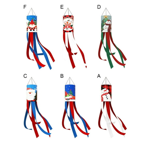 Limei 1 Pack Windpipe Flag Colorful Clear Printing Cartoon Pattern Cute Decorative Wind Chimes Hanging Decorations Yard Home Decor