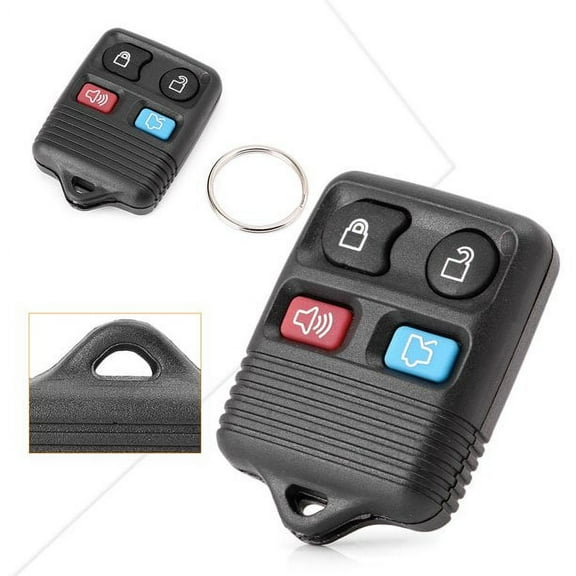 Limei 1 Pcs Keyless Option Replacement Keyless Entry Remote Control Key 4 Button Fob Clicker Transmitter for Ford Mercury Lincoln