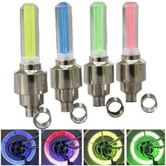 Limei 10 Pack of Led Flash Tyre Wheel Valve Cap Light For Car Bike Bicycle Motorbicycle Wheel Light Tire (Blue)